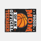 Stolze Mama eines Offiziellen Teenagers am 13. Fleecedecke (Vorderseite (Horizontal))