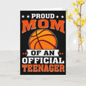 Stolze Mama eines Offiziellen Teenagers am 13. Karte (Gelbe Blume)