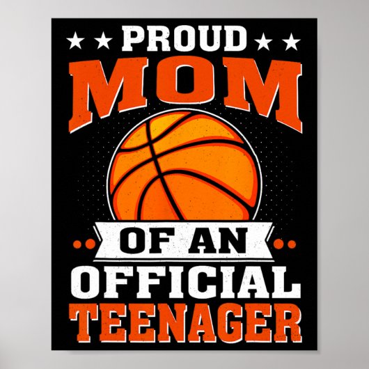 Stolze Mama eines Offiziellen Teenagers am 13. Poster (Vorne)