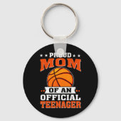 Stolze Mama eines Offiziellen Teenagers am 13. Schlüsselanhänger (Vorderseite)