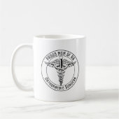 Stolze Mama eines Orthopädie-Chirurgen-Caduceus-Ab Kaffeetasse (Links)