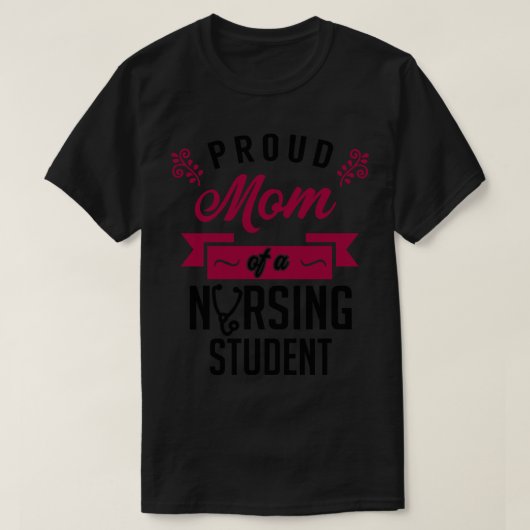 Stolze Mama eines Pflegestudenten T-Shirt (Design vorne)