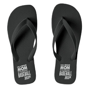 Stolze Mama eines Phantastischen Baseballspielers Badesandalen