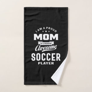 Stolze Mama eines Phantastischen Fußballspielers Handtuch