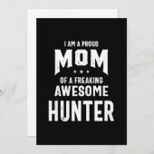 Stolze Mama eines Phantastischen Jägers Dankeskarte (Vorne/Hinten)