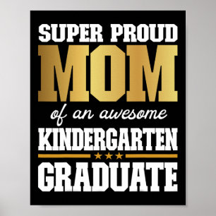 Stolze Mama eines Phantastischen Kindergartenstudi Poster