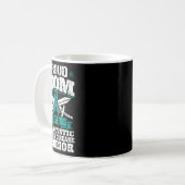Stolze Mama eines polyzystischen Nierenfunktionsst Kaffeetasse (Vorderseite Links)