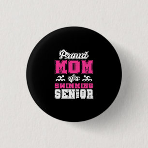 Stolze Mama eines Schwimmbades Senior 2021 Button