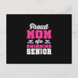 Stolze Mama eines Schwimmbades Senior 2021 Postkarte
