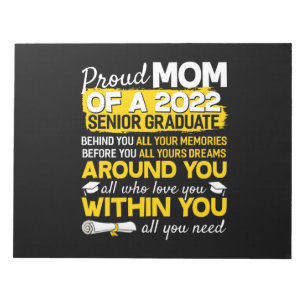 Stolze Mama eines Senior Graduate Senior Senior 22 Notizblock