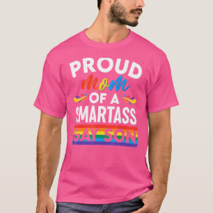 Stolze Mama eines Smartass Gay Son Lgbt Gay Pride T-Shirt