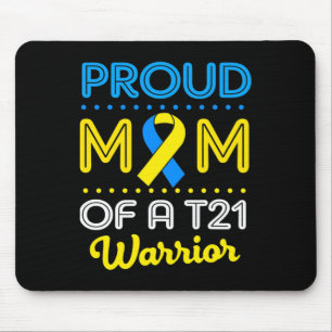 Stolze Mama eines T21 World Down Syndrom Bewusstse Mousepad