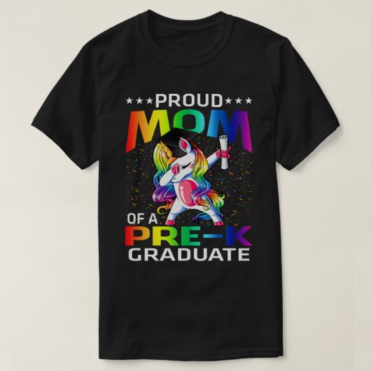 Stolze Mama eines Unicorns vor dem K-Abschluss T-Shirt (Design vorne)