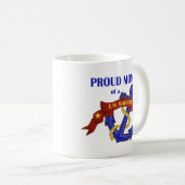 Stolze Mama eines US-Seemanns Kaffeetasse (VorderseiteRechts)