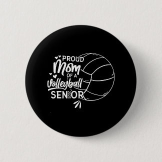 Stolze Mama eines Volleyballs Senior 2023 Button