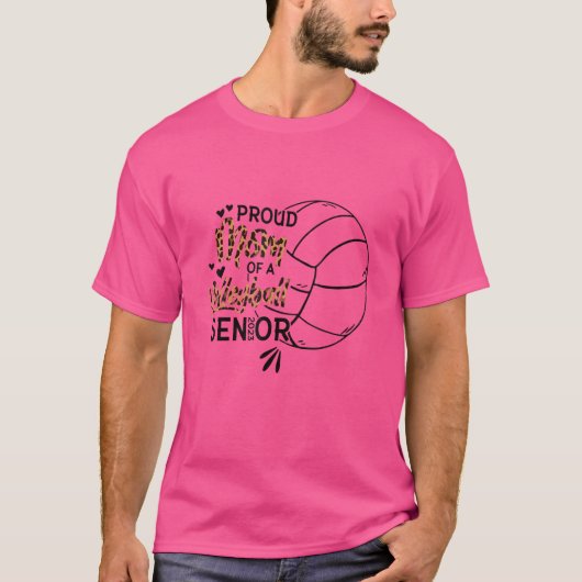 Stolze Mama eines Volleyballsenders 2023 T-Shirt (Vorderseite)
