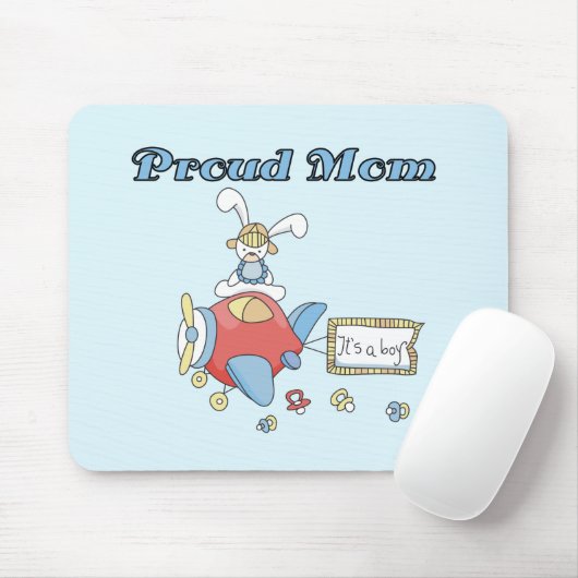 Stolze Mama-Flugzeug Es ist ein Boy-Trikots und Ge Mousepad (Mit Mouse)