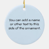 Stolze Mama Flugzeug Es ist ein Junge Geschenke Keramik Ornament (Hinten)