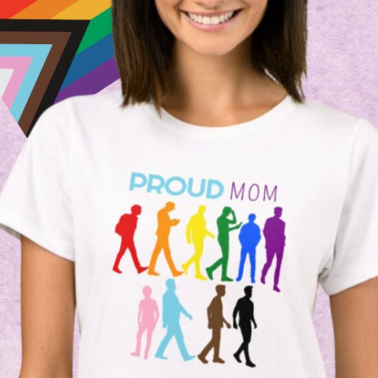 Stolze MAMA Gay Pride LGBTQIA+BIPOC Silhouette T-Shirt