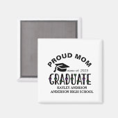 Stolze Mama, Jahr des benutzerdefinierten Abschlus Magnet (Vorderseite/Rückseite)