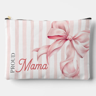 Stolze Mama mit rosa Schleife Coquette Zubehörtasche