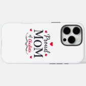 Stolze Mama | Niedlicher Personalisierter Mutterta Case-Mate iPhone Hülle (Rückseite (Horizontal))