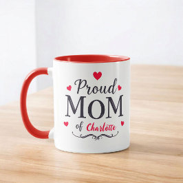 Stolze Mama | Niedlicher Personalisierter Mutterta Tasse