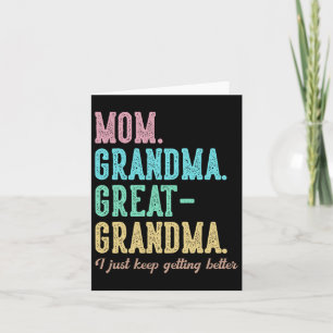 Stolze Mama Oma Große Oma ich gerade Behalten Gett Karte