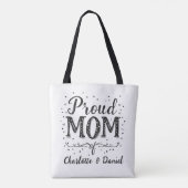 Stolze Mama | Personalisiertes Geschenk für Mama | Tasche (Rückseite)
