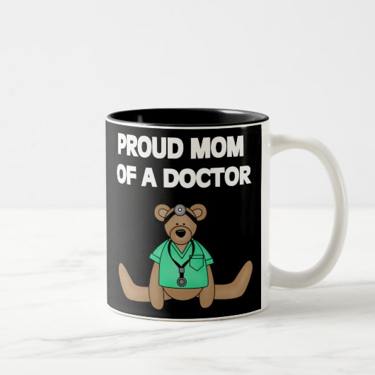 Stolze Mama von Doktor Mug Zweifarbige Tasse (Rechts)
