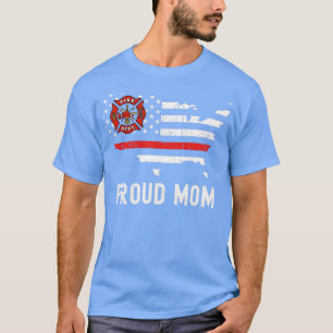 Stolze Mama von Firefighter Thin Red Line Mutter A T-Shirt