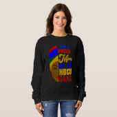 Stolze Mama von Hbcu Grad afrozentrisch Sweatshirt (Vorne ganz)