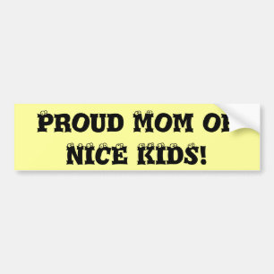 Stolze Mama von NICE KIDS! Autoaufkleber