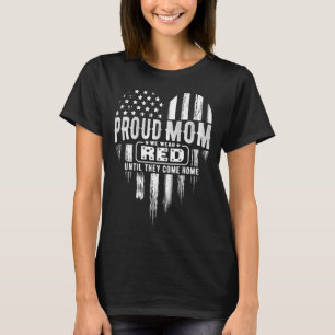 Stolze Mama Wir tragen das Militär am Roten Freita T-Shirt