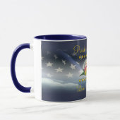 Stolze Marine-Mama-Kaffee-Tasse Tasse (Links)