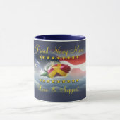 Stolze Marine-Mama-Kaffee-Tasse Tasse (Zentrum)