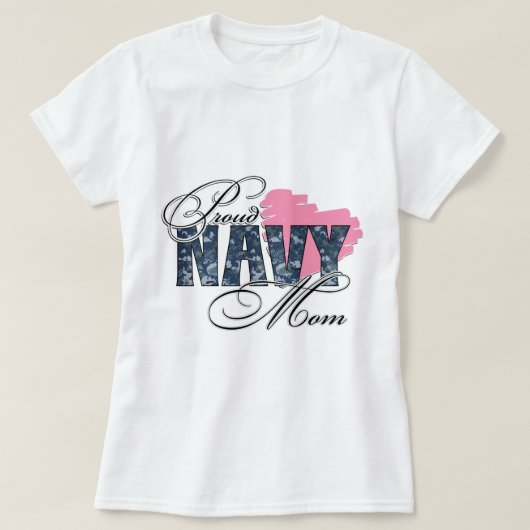 Stolze Marine-Mama T-Shirt (Design vorne)