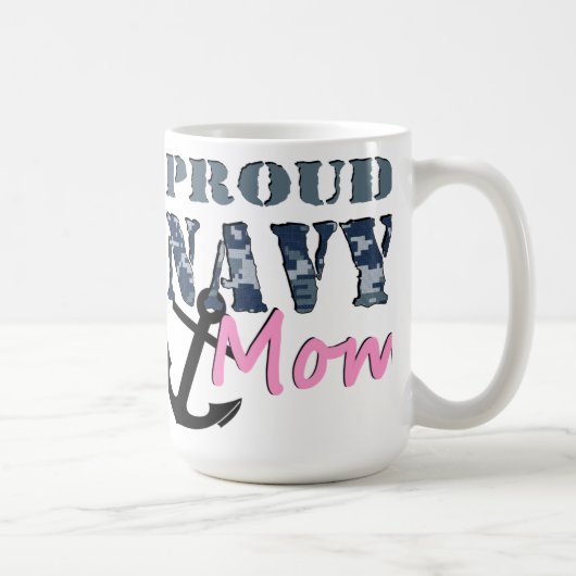 Stolze Marine-Mama-Tasse Kaffeetasse (Rechts)