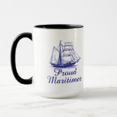 Stolze Maritimer Neuschottland Kaffee-Tee-Tasse Tasse (Links)