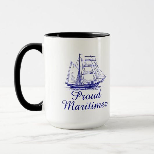 Stolze Maritimer Neuschottland Kaffee-Tee-Tasse Tasse (Links)
