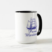 Stolze Maritimer Neuschottland Kaffee-Tee-Tasse Tasse (VorderseiteRechts)