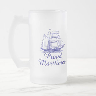 Stolze Maritimer Neuschottland mattierte Mattglas Bierglas
