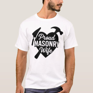 Stolze Maurerfrau Herz T-Shirt