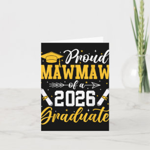 Stolze Mawmaw eines 2026er Absolventen Senior-Oma  Karte