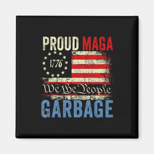 Stolze Mega-Müll Trump-Anhänger 1  Magnet (Vorne)