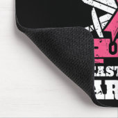 Stolze Menge Brustkrebs Krieger rosa Auswarenen Mousepad (Ecke)
