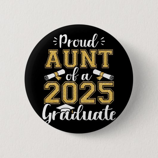 Stolze Menge eines Cl von 2025 Graduate Funny Seni Button (Vorderseite)