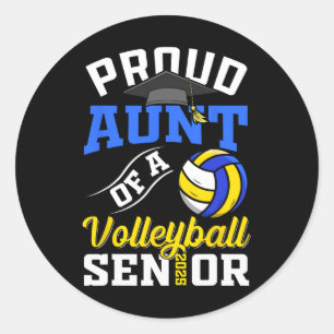 Stolze Menge eines Volleyll Senior Cl von 2025 Gra Runder Aufkleber