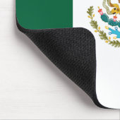 Stolze mexikanische Flagge Mousepad (Ecke)
