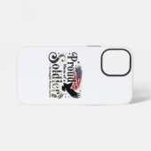 Stolze Militär-Mutter Soldat Stolz Kunst iPhone Hülle (Rückseite (Horizontal))